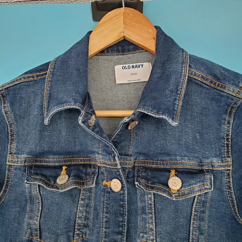 Old Navy Jean Jacket Girl's Size Large Classic